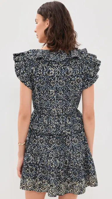 Ulla Johnson Celie Cotton Mini Dress Midnight Bloom 2 | Thumbnail 3