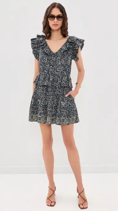 Ulla Johnson Celie Cotton Mini Dress Midnight Bloom 2 | Thumbnail 5