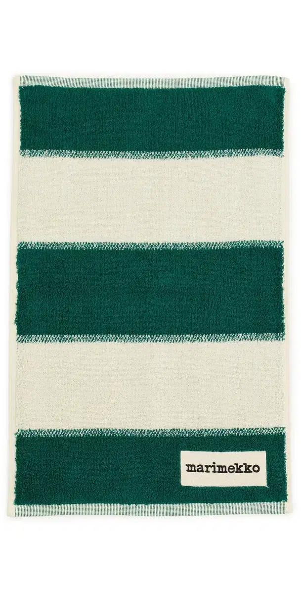 Marimekko Galleria Guest Towel Emerald/Melon One Size