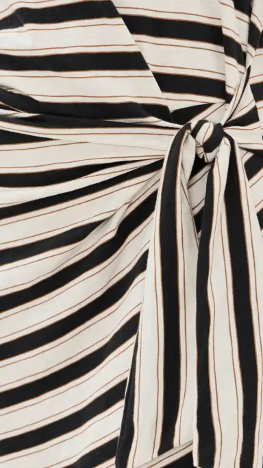 rag & bone The Slub Stripe Tee Midi Dress Cream Multi S | Thumbnail 6