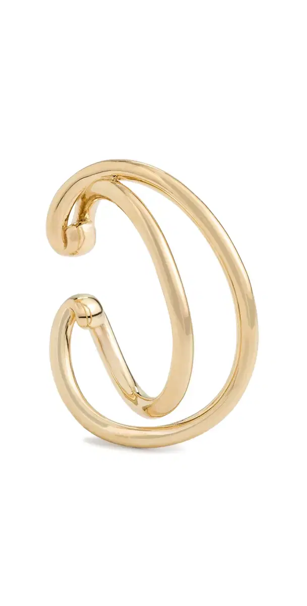 Otiumberg Dual Curve Ear Cuff Gold One Size