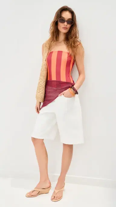LE BOP Square Neck One Piece arsala/elon | Thumbnail 5