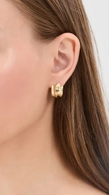 Otiumberg Small Wave Hoop Earrings | Thumbnail 3 Otiumberg Small Wave Hoop Earrings | Thumbnail 3