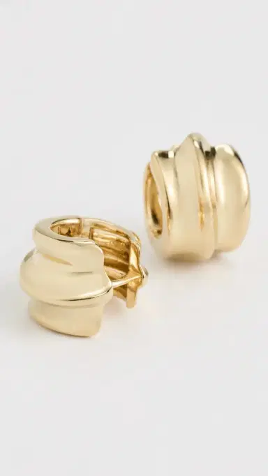 Otiumberg Small Wave Hoop Earrings | Thumbnail 4 Otiumberg Small Wave Hoop Earrings | Thumbnail 4