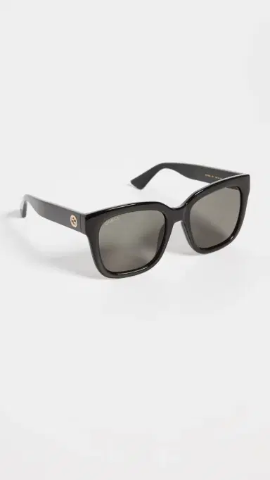 Gucci Minimal Sunglasses Black-Black-Smoke One Size | Thumbnail 4
