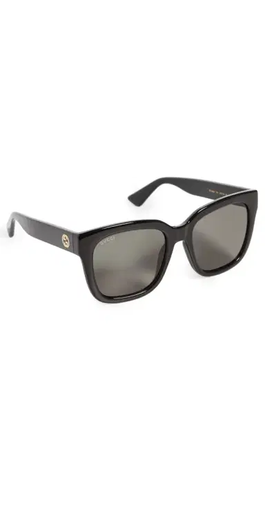 Gucci Minimal Sunglasses Black-Black-Smoke One Size | Thumbnail 1