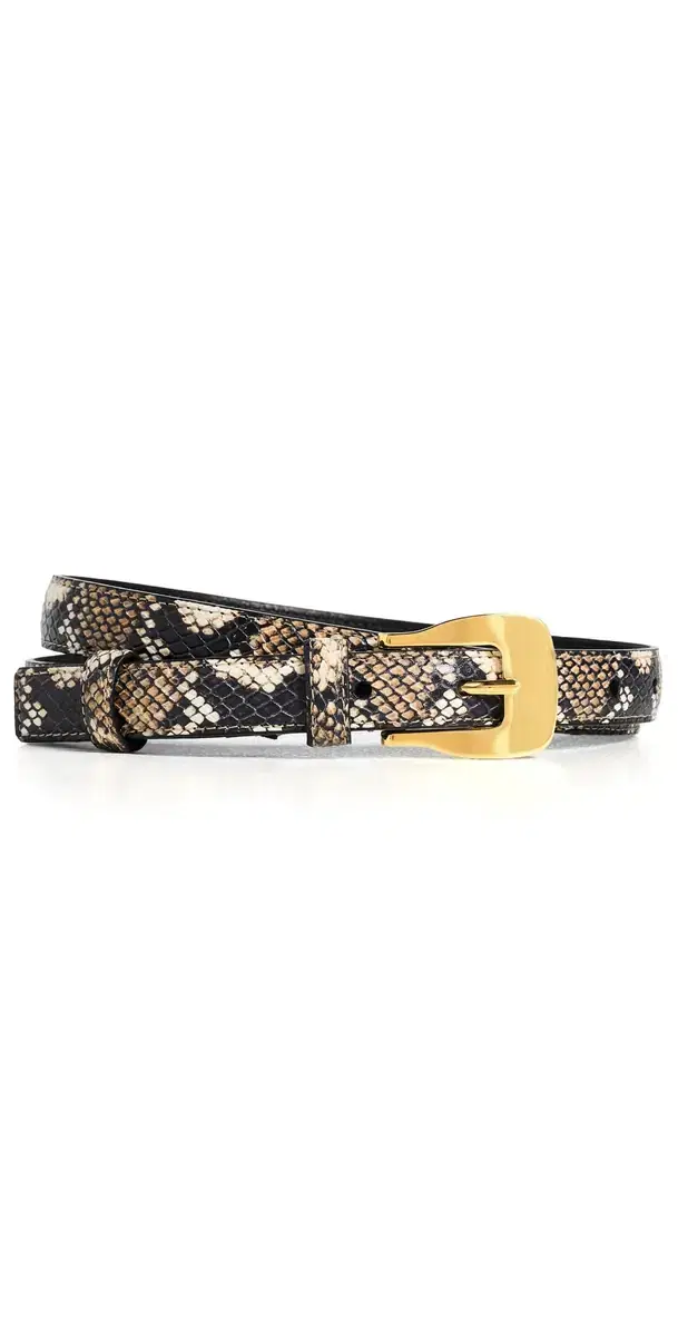 Altuzarra Square Buckle Belt Python acchia