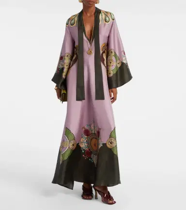 La DoubleJ Magnifico printed silk twill kaftan | Thumbnail 5 La DoubleJ Magnifico printed silk twill kaftan | Thumbnail 5