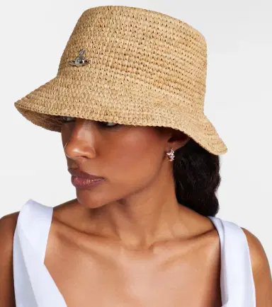 Vivienne Westwood Orb raffia bucket hat | Thumbnail 4