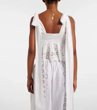 Chloe Chloé Broderie anglaise cotton top | Thumbnail 2 Chloe Chloé Broderie anglaise cotton top | Thumbnail 2