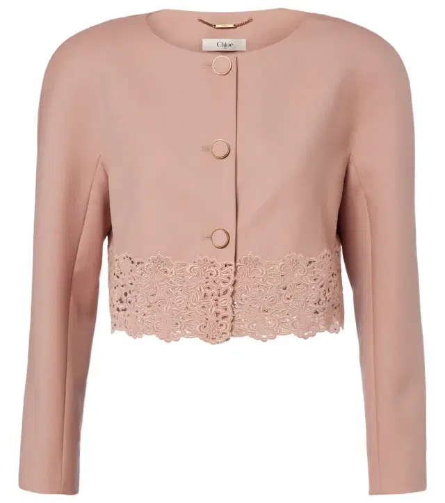 Chloé Cropped virgin wool gabardine jacket