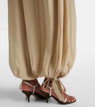 Chloe Chloé Pleated satin balloon pants | Thumbnail 5