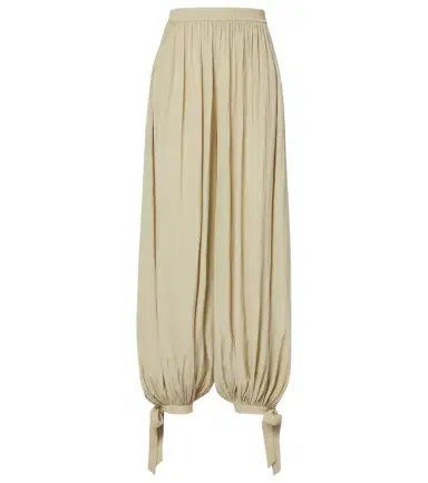 Chloe Chloé Pleated satin balloon pants | Thumbnail 1