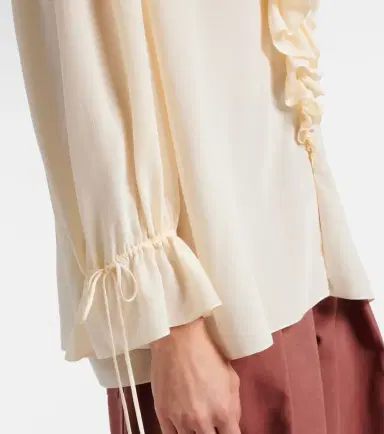 Chloé Chloé Ruffled silk blouse | Thumbnail 3 Chloé Chloé Ruffled silk blouse | Thumbnail 3