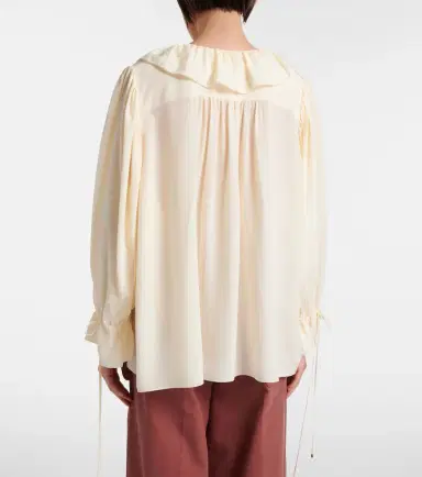 Chloé Chloé Ruffled silk blouse | Thumbnail 4 Chloé Chloé Ruffled silk blouse | Thumbnail 4
