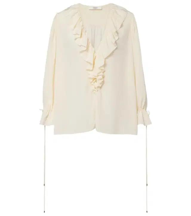 Chloe Chloé Ruffled silk blouse