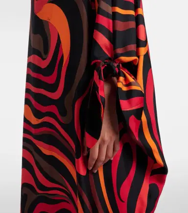 Pucci Marmo embellished silk twill kaftan | Thumbnail 3