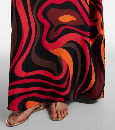 Pucci Marmo embellished silk twill kaftan | Thumbnail 5