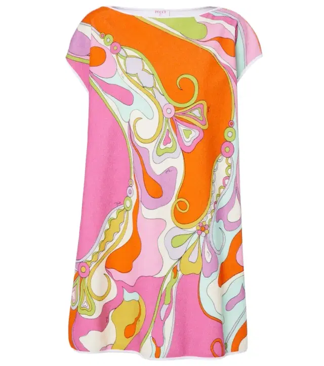Pucci Orchidee cotton-blend terry minidress