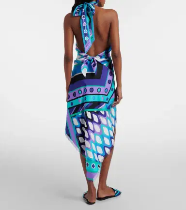 PUCCI Vivara draped silk twill midi skirt | Thumbnail 2 PUCCI Vivara draped silk twill midi skirt | Thumbnail 2