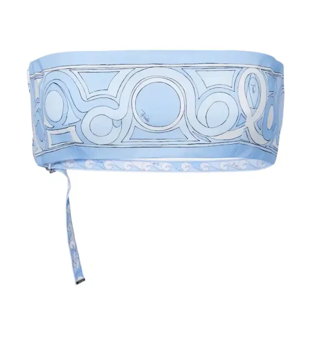 Pucci Printed cotton toile bandeau top
