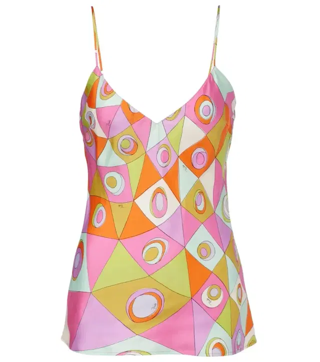 Pucci Occhi silk twill camisole