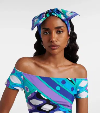 PUCCI Iride bow-detail cotton muslin headband | Thumbnail 4 PUCCI Iride bow-detail cotton muslin headband | Thumbnail 4