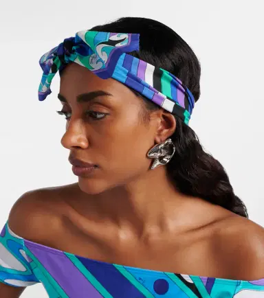 PUCCI Iride bow-detail cotton muslin headband | Thumbnail 5 PUCCI Iride bow-detail cotton muslin headband | Thumbnail 5