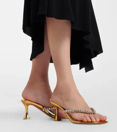 Amina Muaddi Gigi embellished leather thong sandals | Thumbnail 6 Amina Muaddi Gigi embellished leather thong sandals | Thumbnail 6