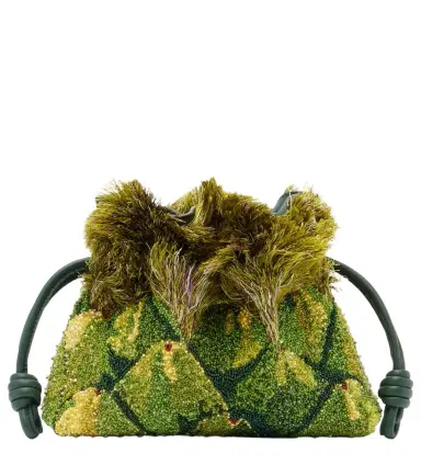 Loewe Paula's Ibiza Flamenco Mini beaded clutch | Thumbnail 1