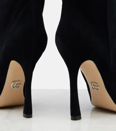 Gucci Naomi suede knee-high boots | Thumbnail 4