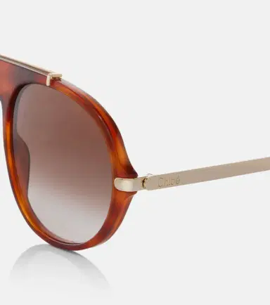 Chloe Chloé Aly aviator sunglasses | Thumbnail 3