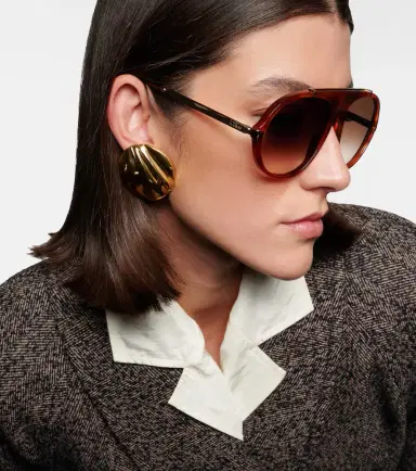 Chloe Chloé Aly aviator sunglasses | Thumbnail 4