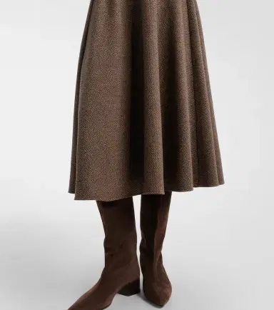 Ralph Lauren Collection Maisey wool, silk, and cashmere midi dress | Thumbnail 3