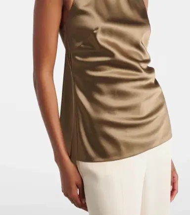 Ralph Lauren Collection Chiltons tie-neck satin top | Thumbnail 2 Ralph Lauren Collection Chiltons tie-neck satin top | Thumbnail 2