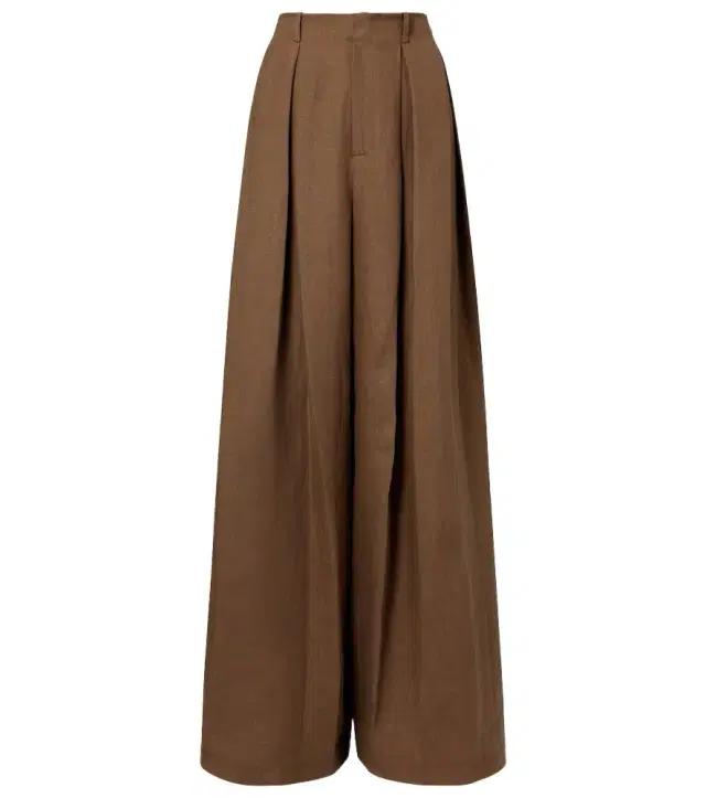 Ralph Lauren Collection Greer linen, cashmere, and silk wide-leg pants