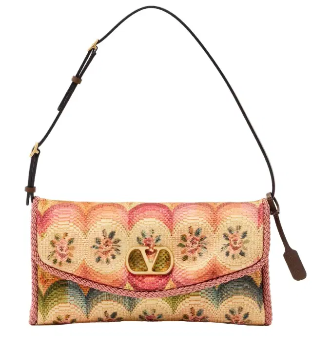DeVain Small floral jacquard shoulder bag