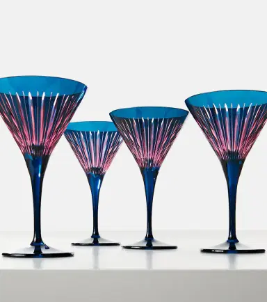 L'Objet Prism set of 4 martini glasses | Thumbnail 2