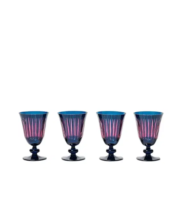 L'Objet Prism set of 4 wine glasses
