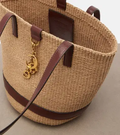Chloé Chloé Medium leather-trimmed basket bag | Thumbnail 2