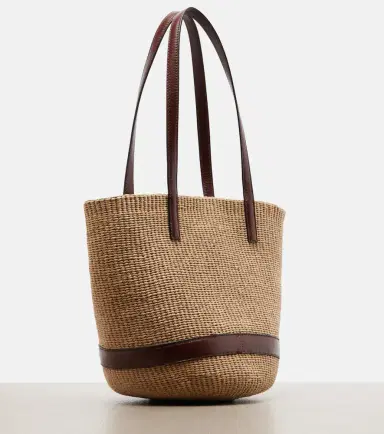 Chloé Chloé Medium leather-trimmed basket bag | Thumbnail 3