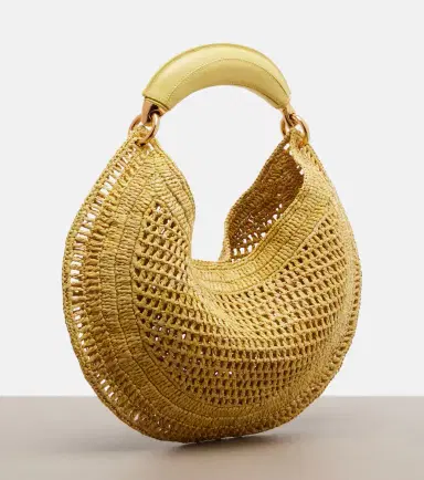 Chloé Chloé Summer Banana raffia shoulder bag | Thumbnail 3 Chloé Chloé Summer Banana raffia shoulder bag | Thumbnail 3