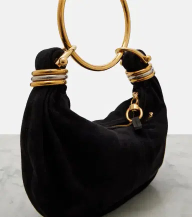 Chloe Chloé Bracelet Small suede top-handle bag | Thumbnail 2 Chloe Chloé Bracelet Small suede top-handle bag | Thumbnail 2