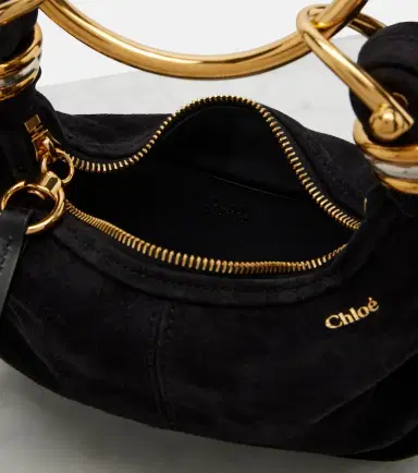 Chloe Chloé Bracelet Small suede top-handle bag | Thumbnail 4 Chloe Chloé Bracelet Small suede top-handle bag | Thumbnail 4