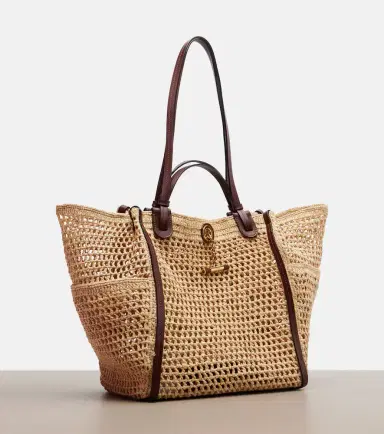 Chloé Chloé Chloé Iconic Small raffia tote bag | Thumbnail 4 Chloé Chloé Chloé Iconic Small raffia tote bag | Thumbnail 4
