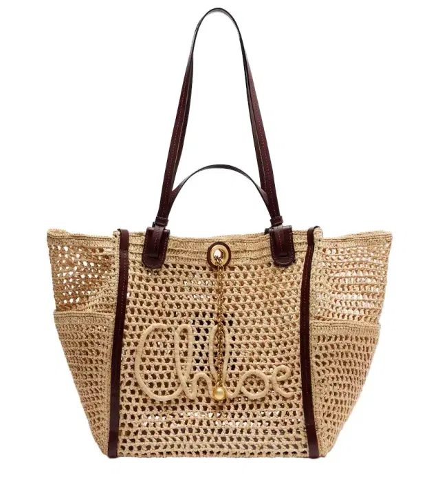 Chloe Chloé Chloé Iconic Small raffia tote bag