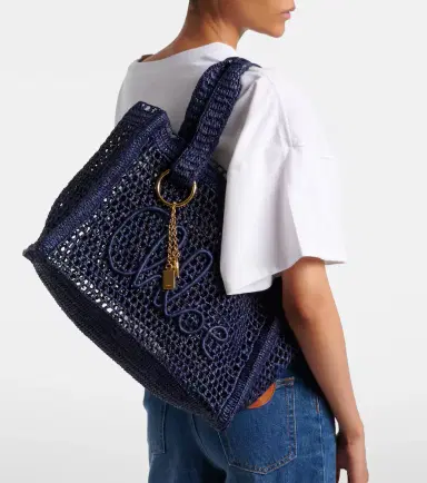 Chloé Chloé Summer Banana East-West raffia tote bag | Thumbnail 6