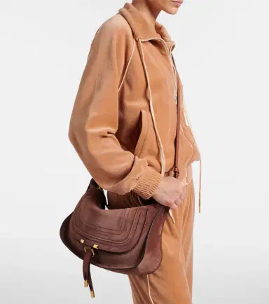 Chloé Chloé Marcie Small suede shoulder bag | Thumbnail 5