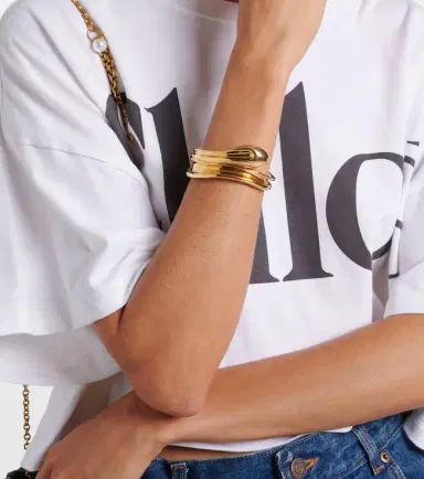 Chloé Chloé Chloé Sculpt cuff bracelet | Thumbnail 5