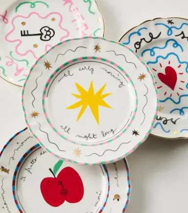 Bitossi Il Frutto della Passione set of 4 porcelain plates | Thumbnail 4